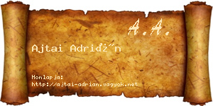 Ajtai Adrián névjegykártya
