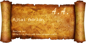 Ajtai Adrián névjegykártya