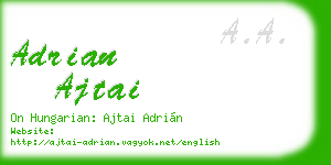 adrian ajtai business card